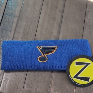 St. Louis Blues NHL Zephyr Royal Blue Headband with Vibrant Yellow Logo